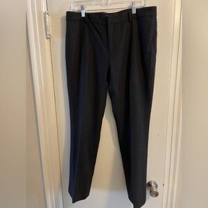 Ralph Lauren Black Label Dark Gray Wool Cashmere Blend Pant Size 12